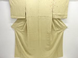 絞り花弁散らし模様一つ紋訪問着